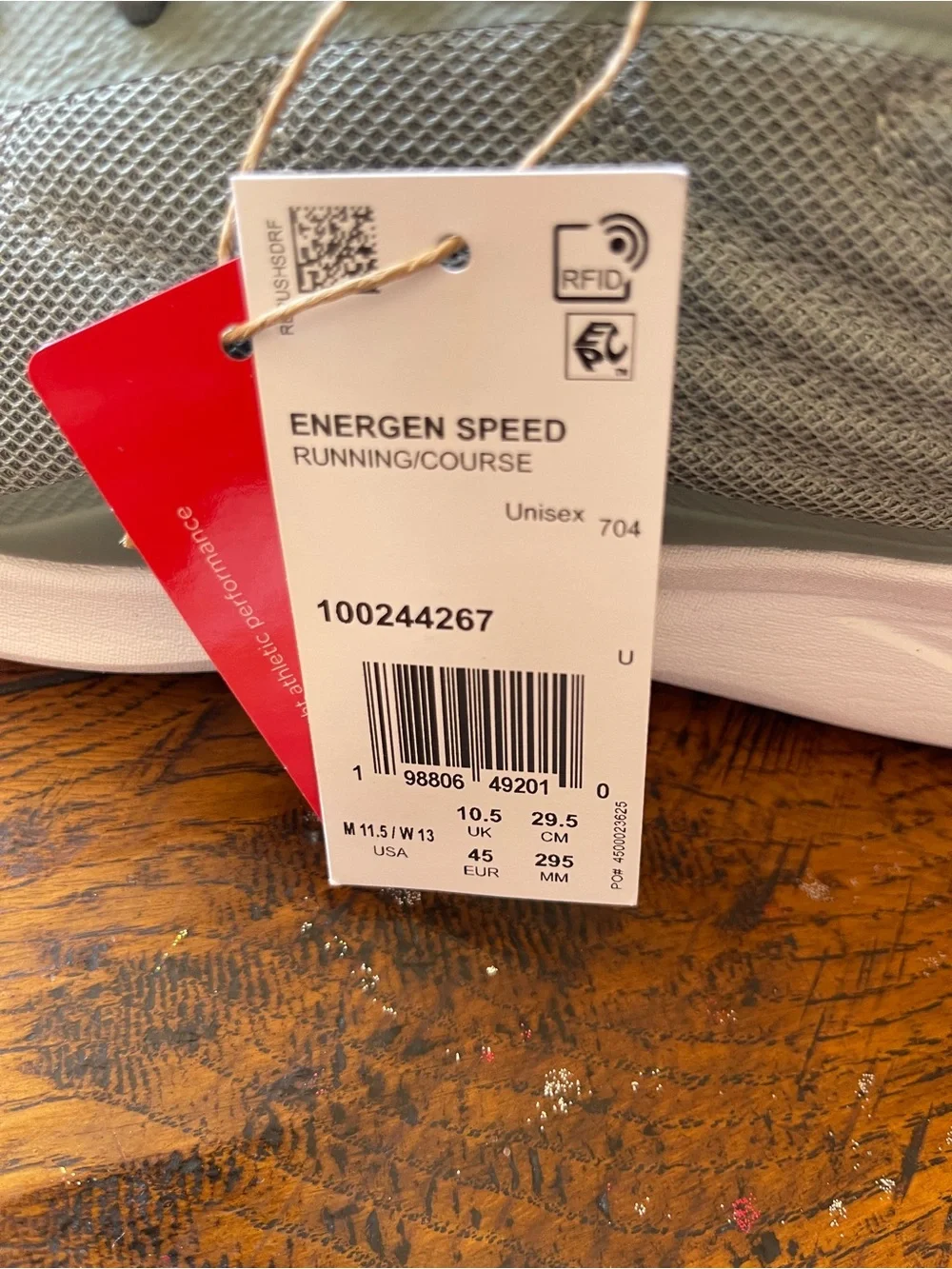 NEW  Reebok Men's Mesh Running Sneakers - Sage Green